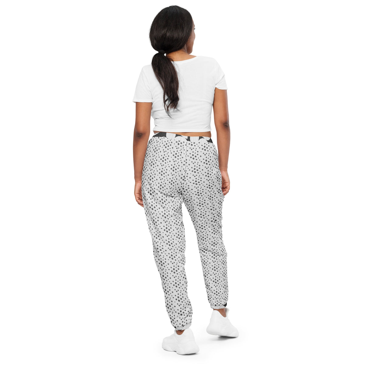 Two Print Black and White Unisex Track Pants