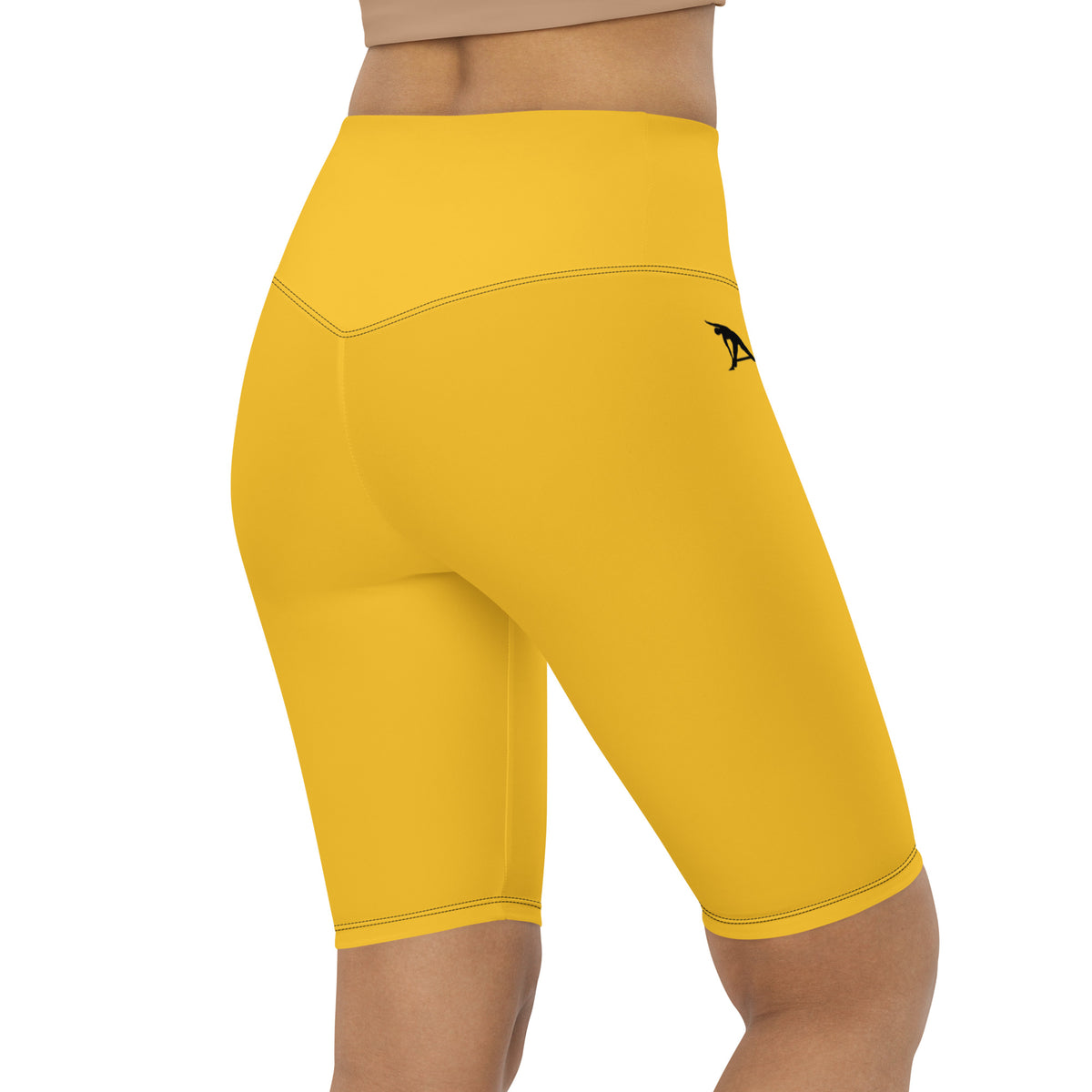 Yellow Biker Shorts