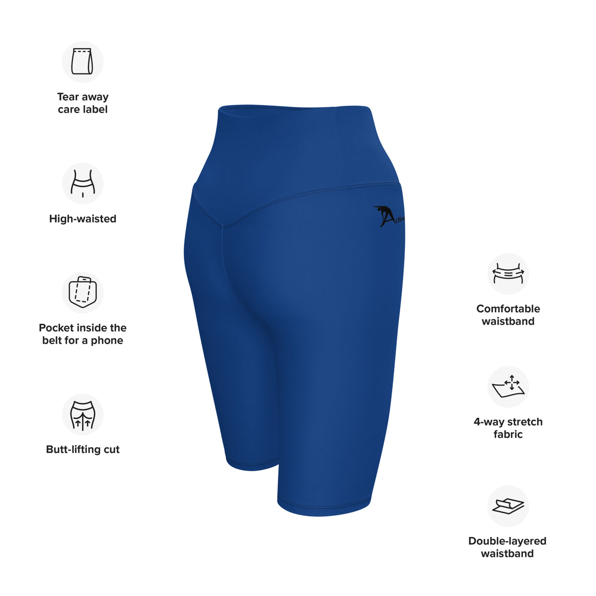 Blue Biker Shorts