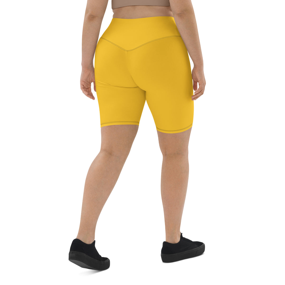 Yellow Biker Shorts