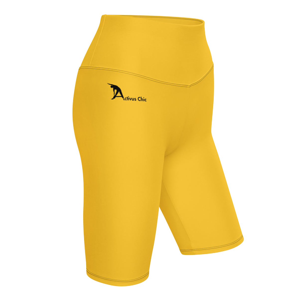 Yellow Biker Shorts