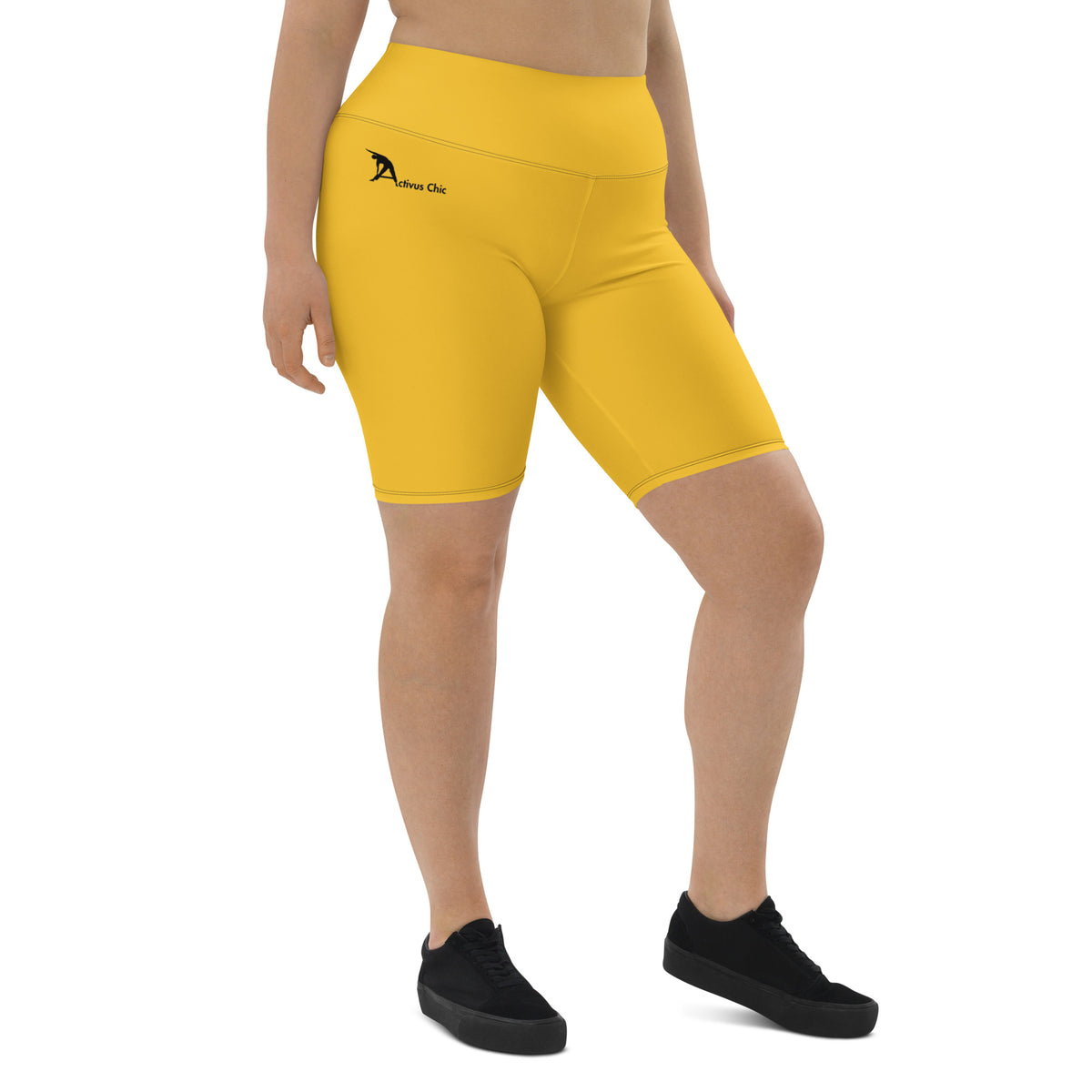 Yellow Biker Shorts