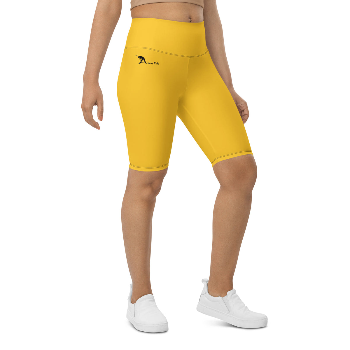 Yellow Biker Shorts