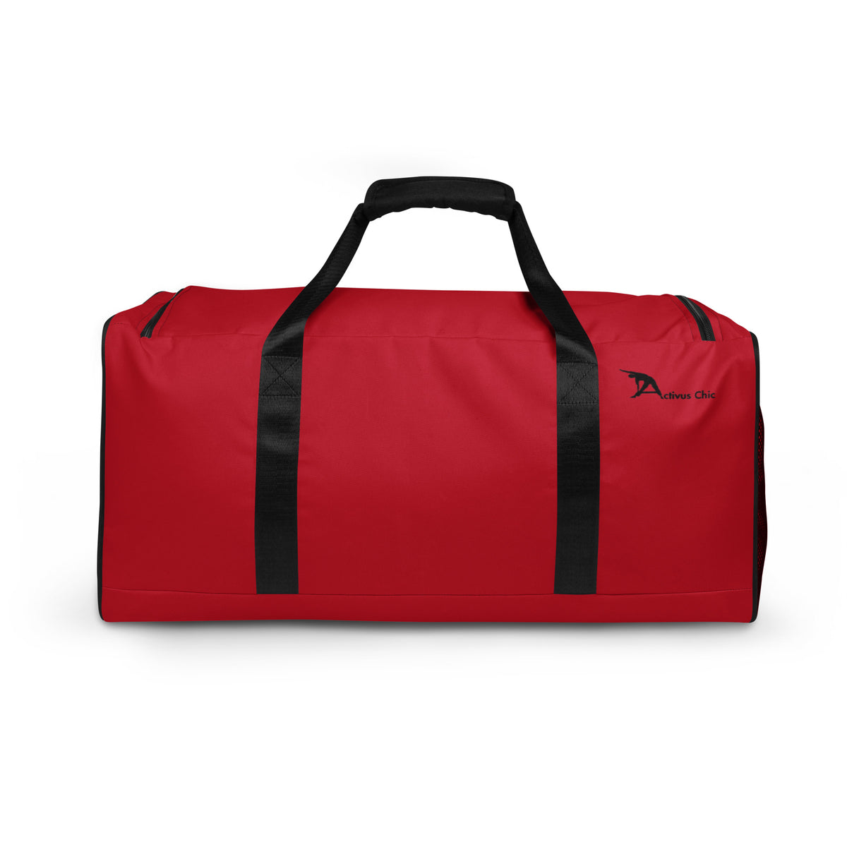 The Red and Black Duffle bag