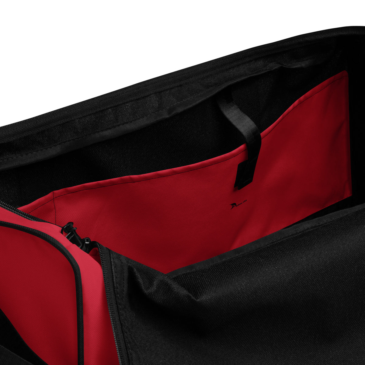 The Red and Black Duffle bag