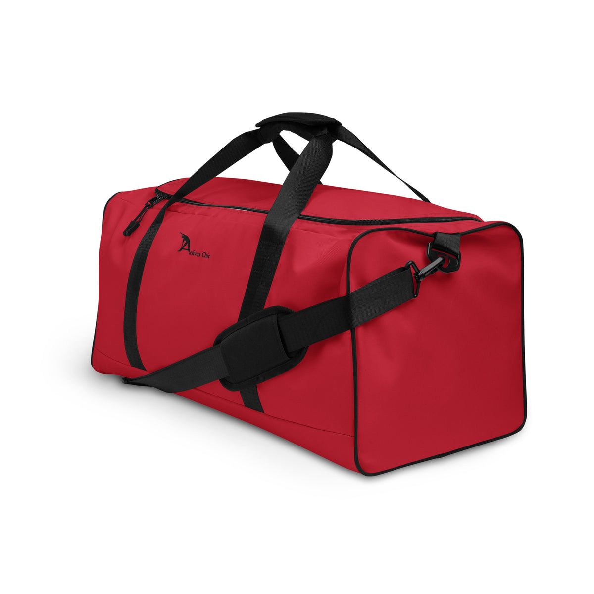 The Red and Black Duffle bag
