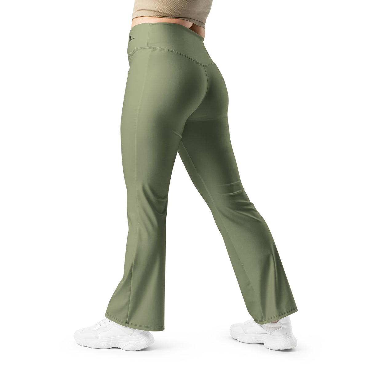 Military Green Flare leggings