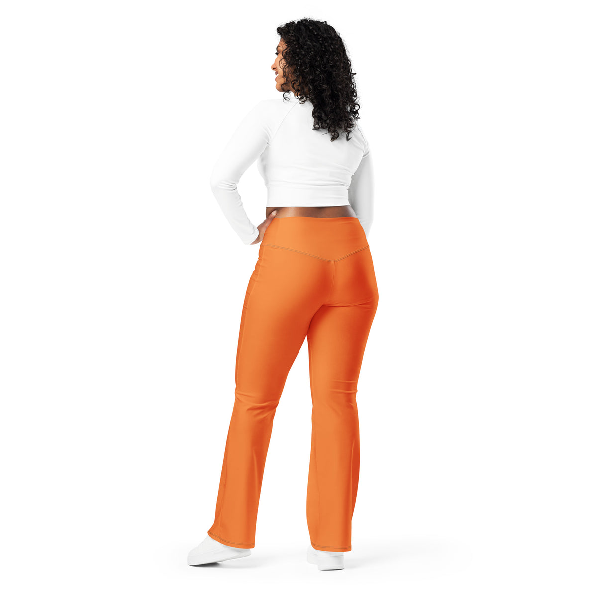 Orange Flare leggings