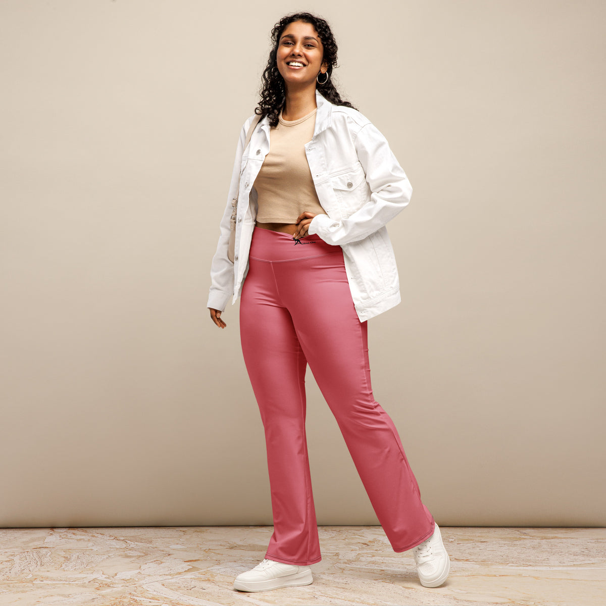 Mauve Pink Flare leggings
