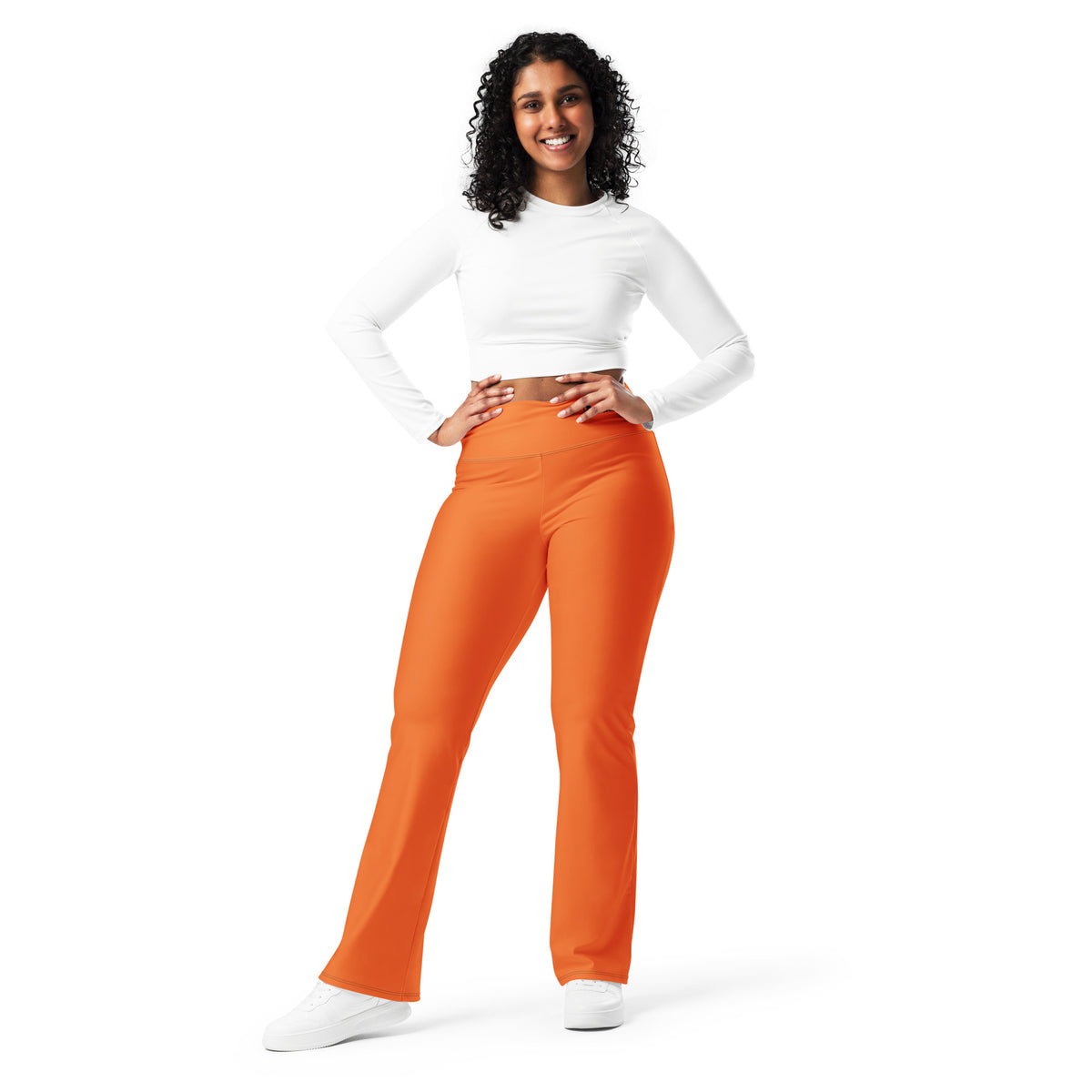 Orange Flare leggings