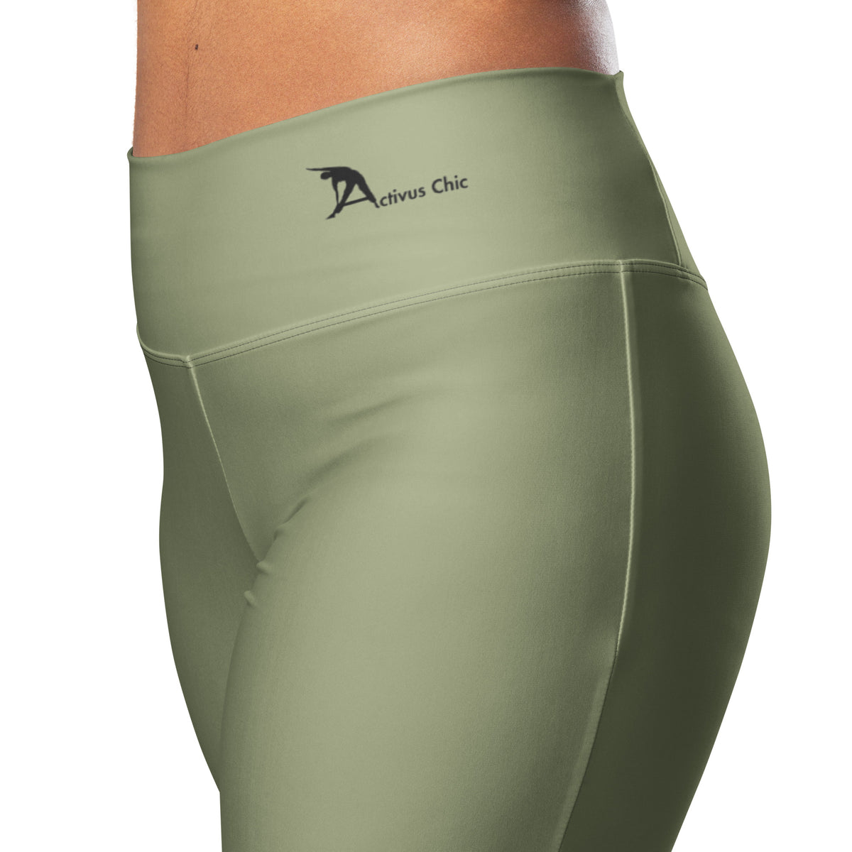 Military Green Flare leggings