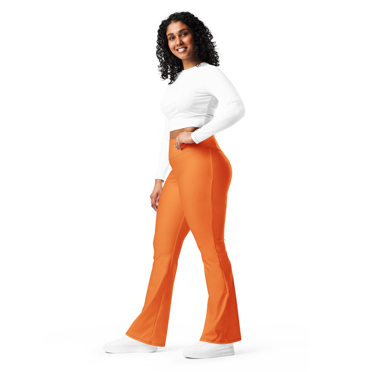 Orange Flare leggings