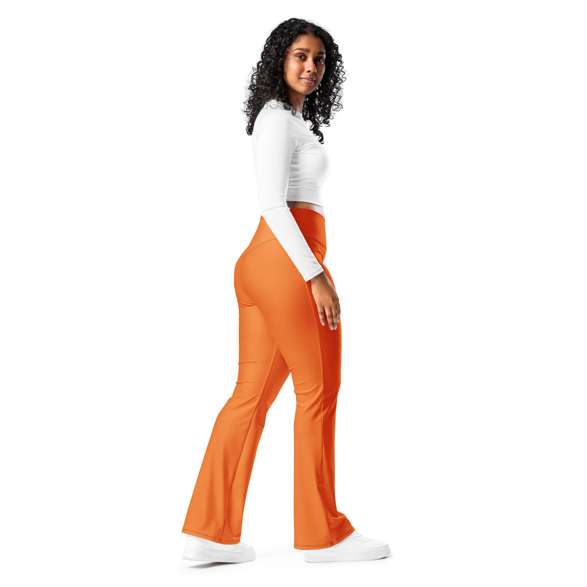 Orange Flare leggings