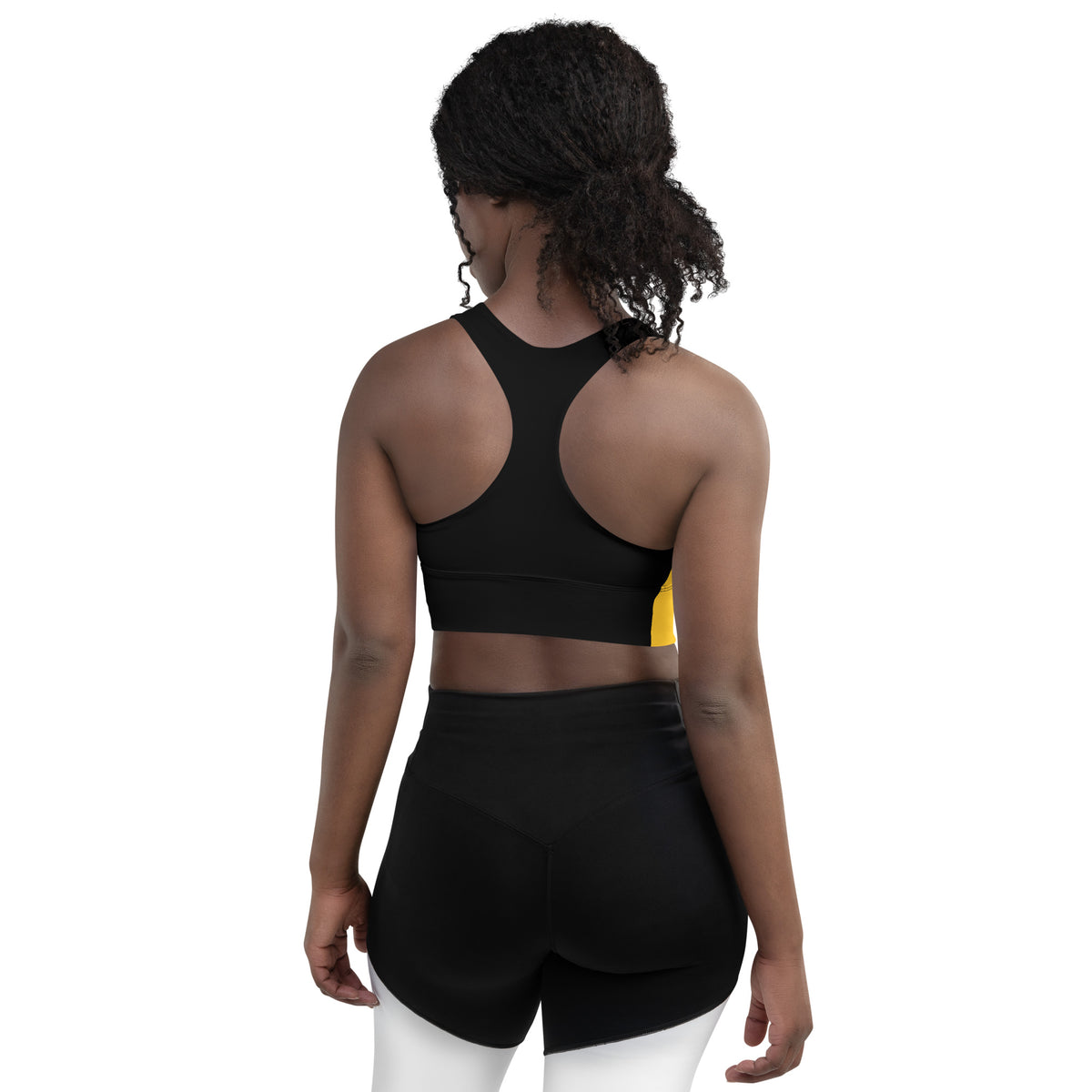 Yellow Longline sports bra