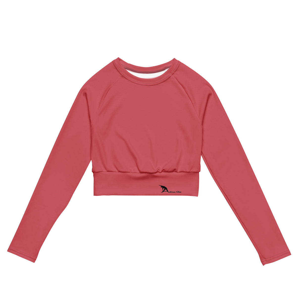 Mauve Pink Activus Chic long-sleeve crop top