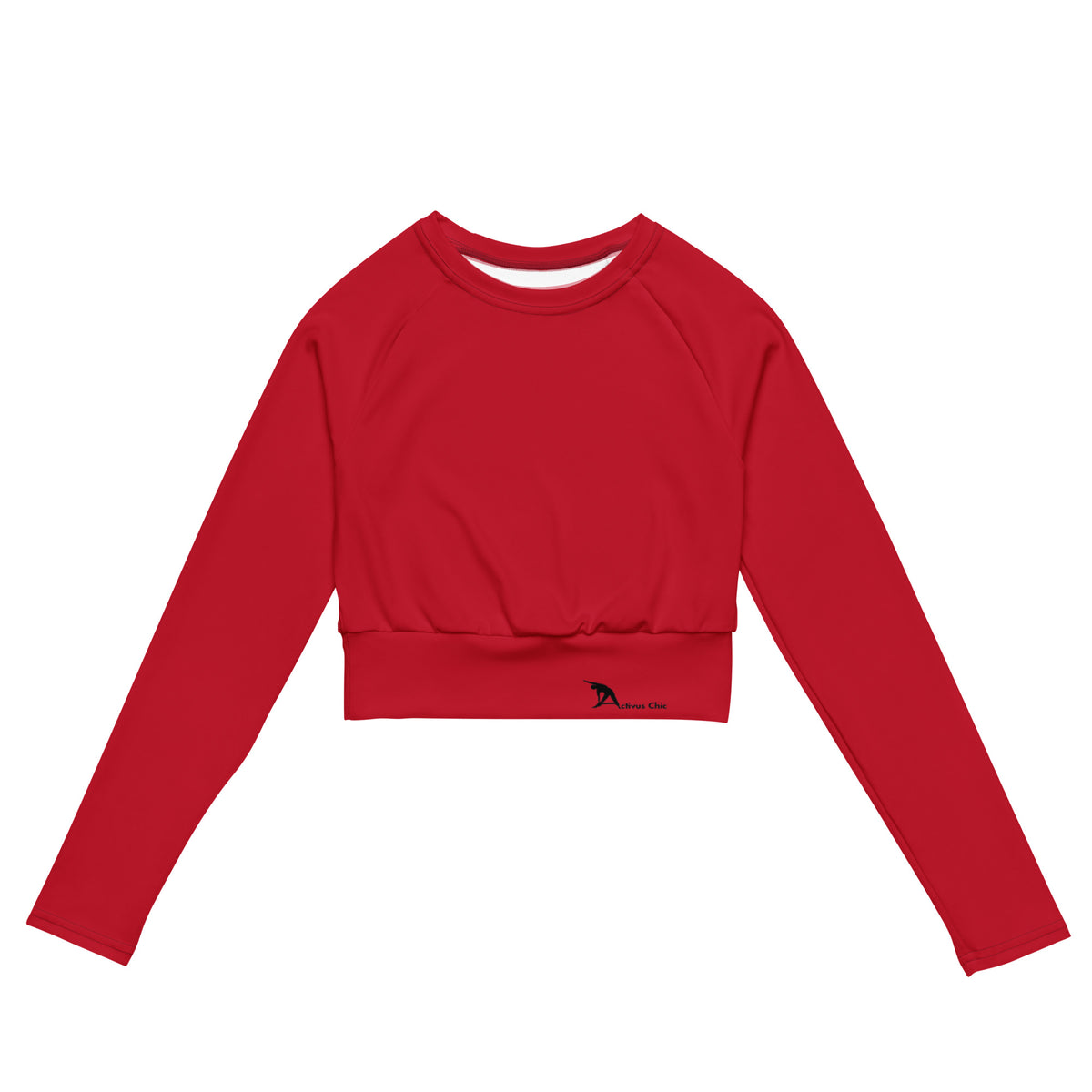 Red Activus Chic long-sleeve crop top
