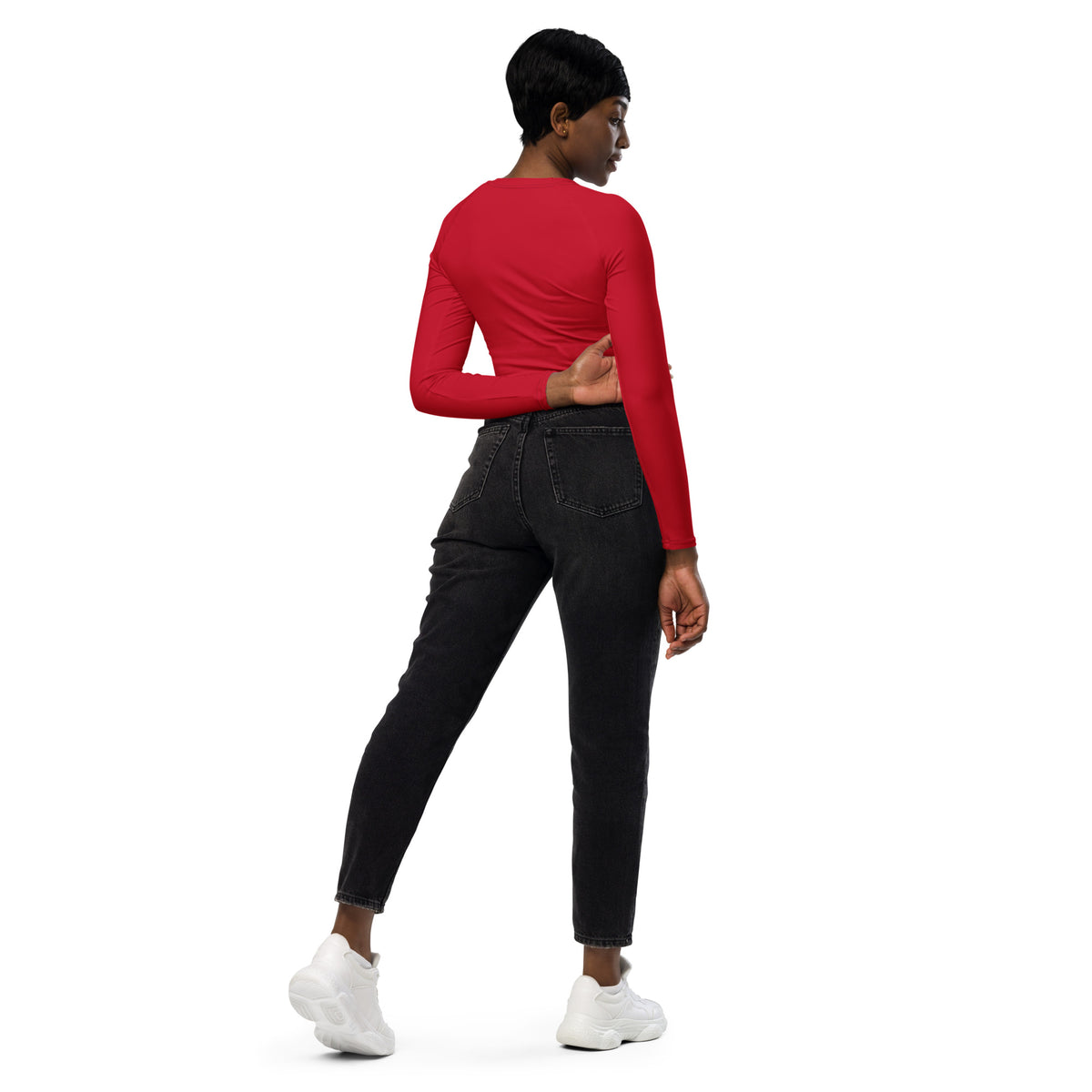 Red Activus Chic long-sleeve crop top