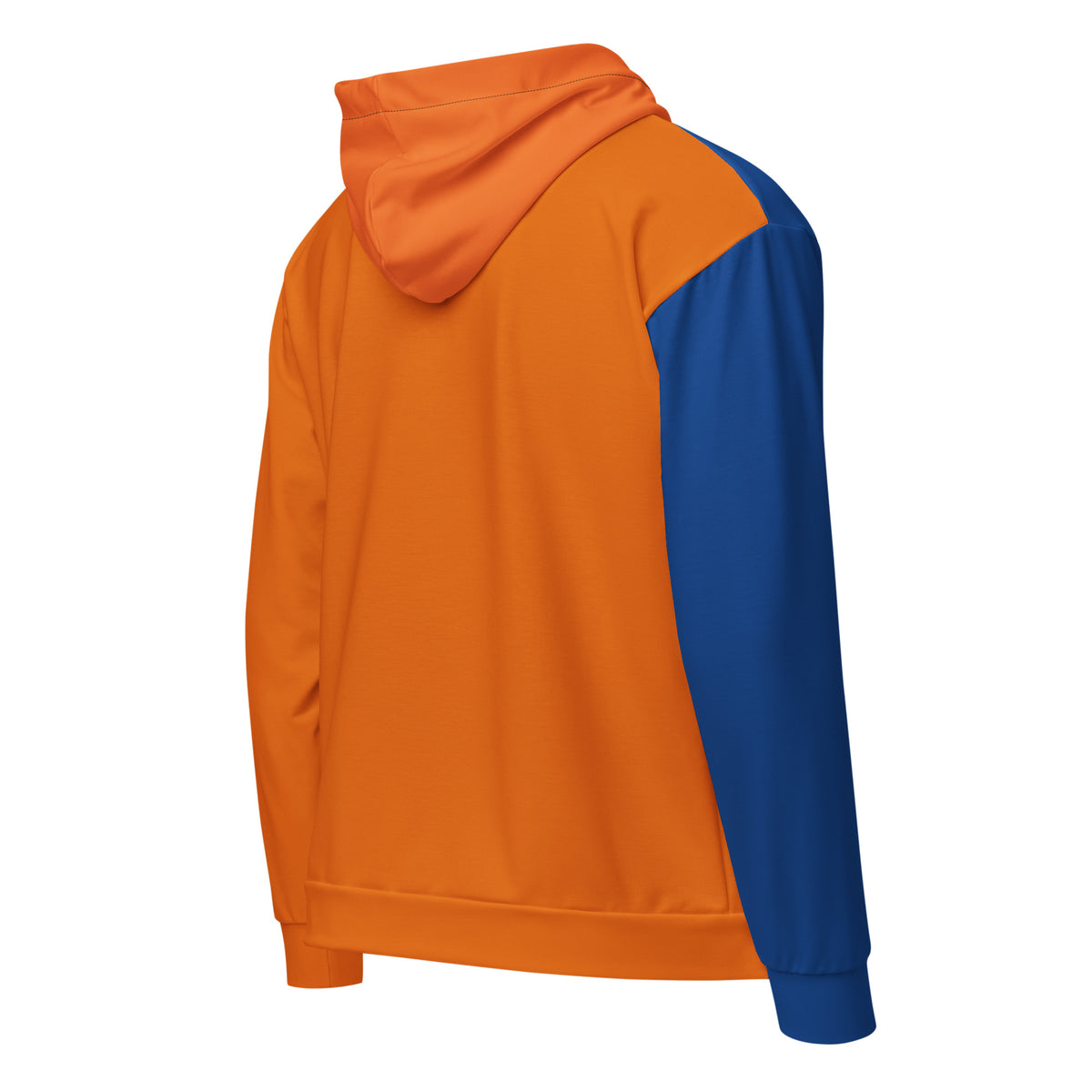 Blue and Orange Unisex zip hoodie