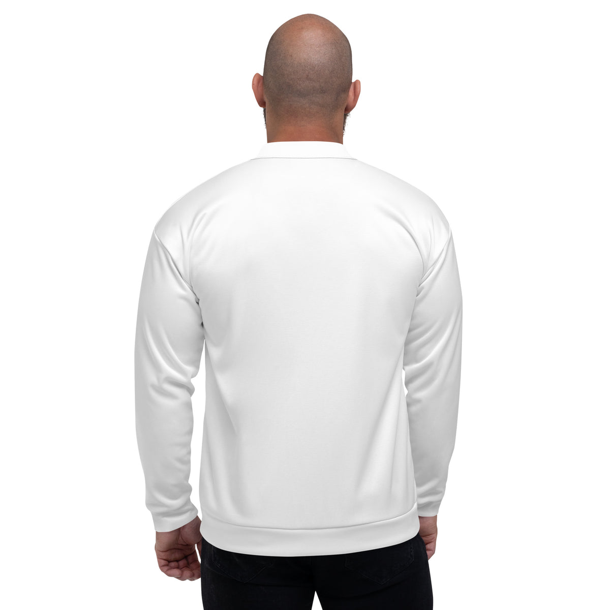 Black and White Unisex Bomber Jacket