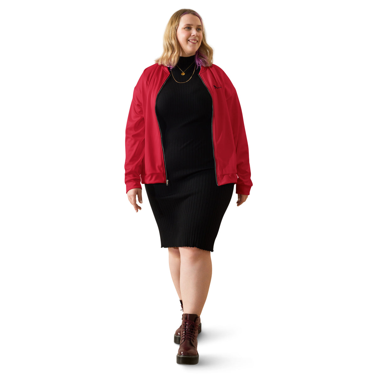 Red Unisex Bomber Jacket