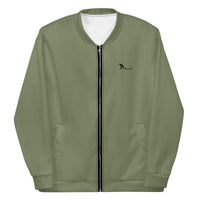 Military green Unisex Bomber Jacket