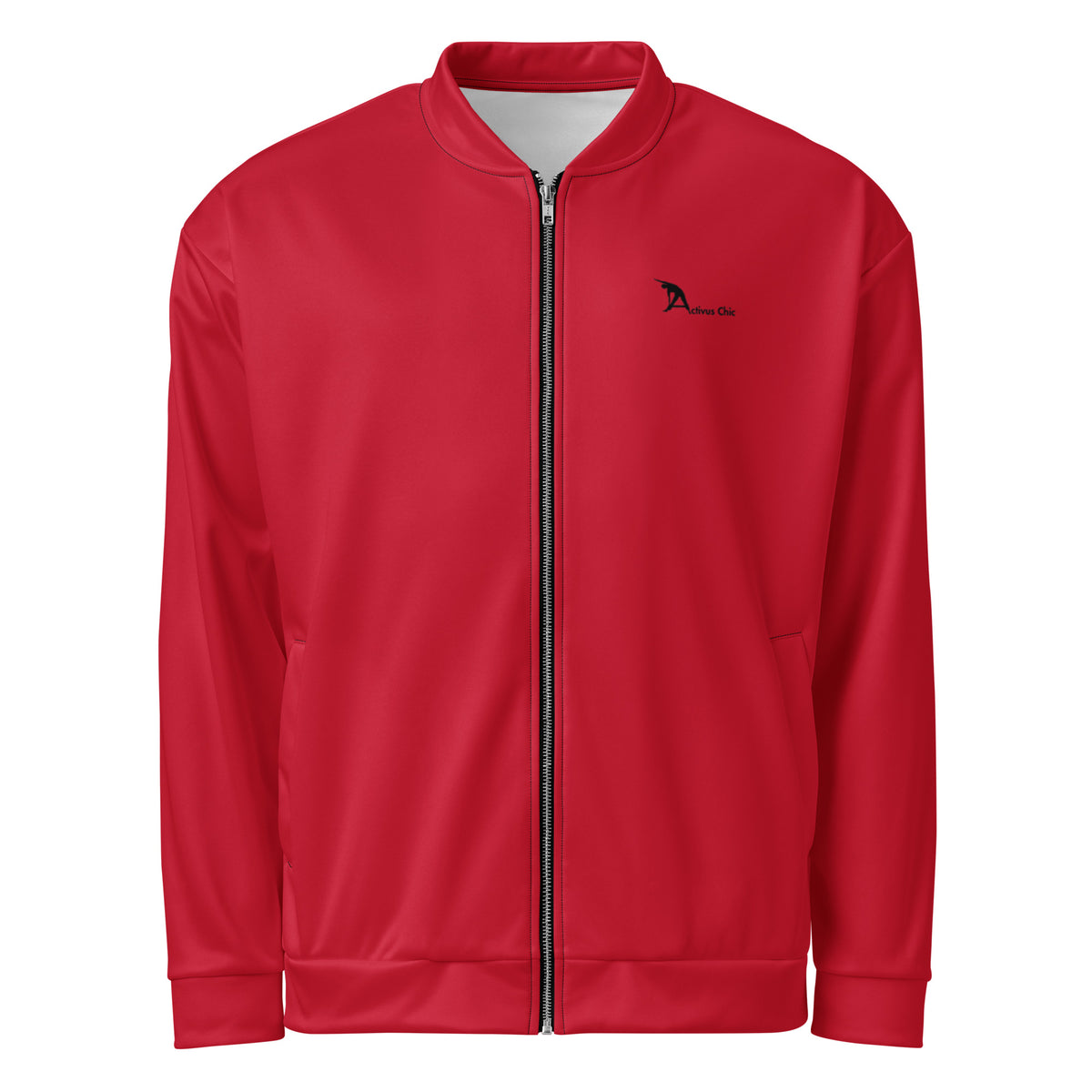 Red Unisex Bomber Jacket