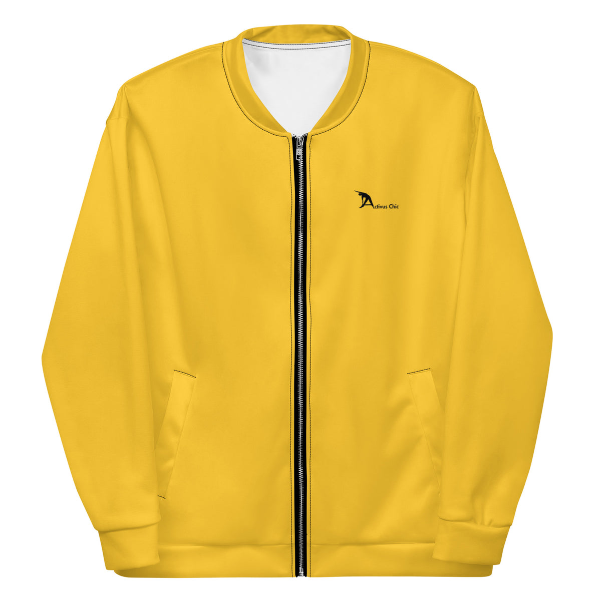 Yellow Unisex Bomber Jacket