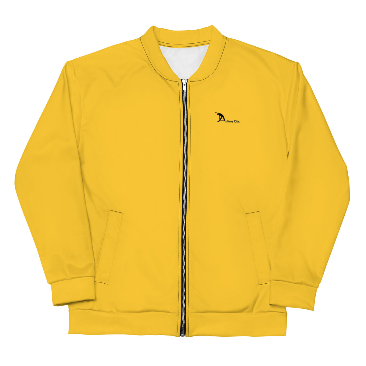 Yellow Unisex Bomber Jacket