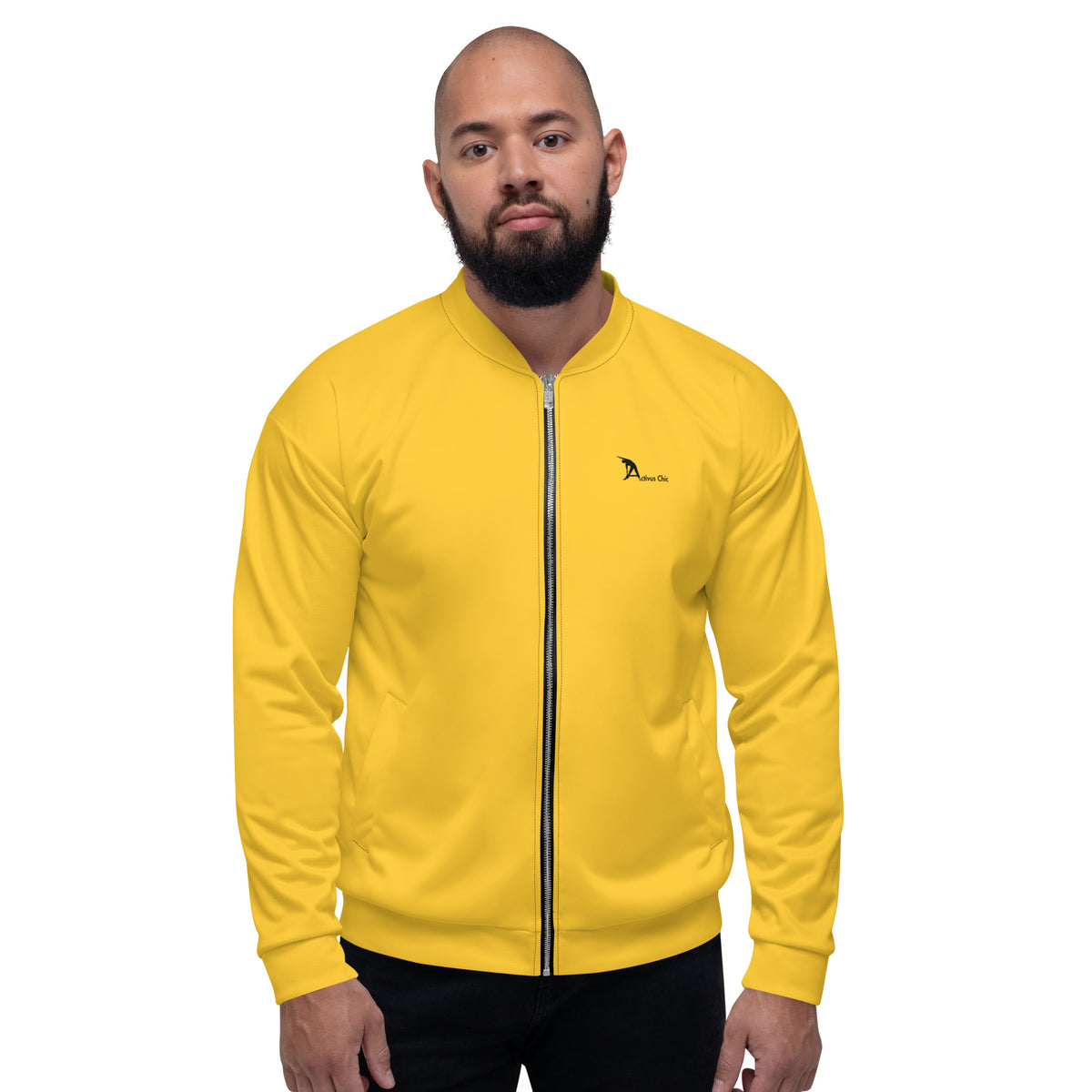 Yellow Unisex Bomber Jacket