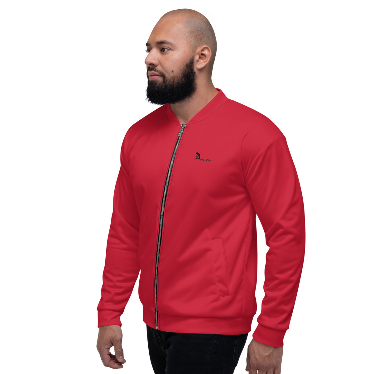 Red Unisex Bomber Jacket