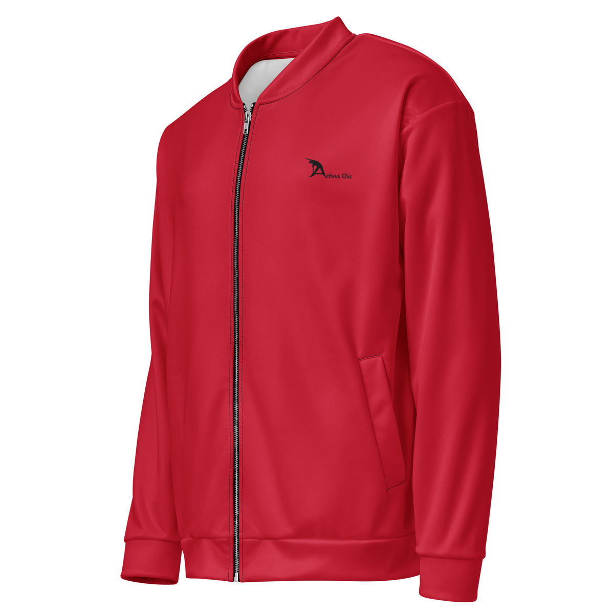 Red Unisex Bomber Jacket