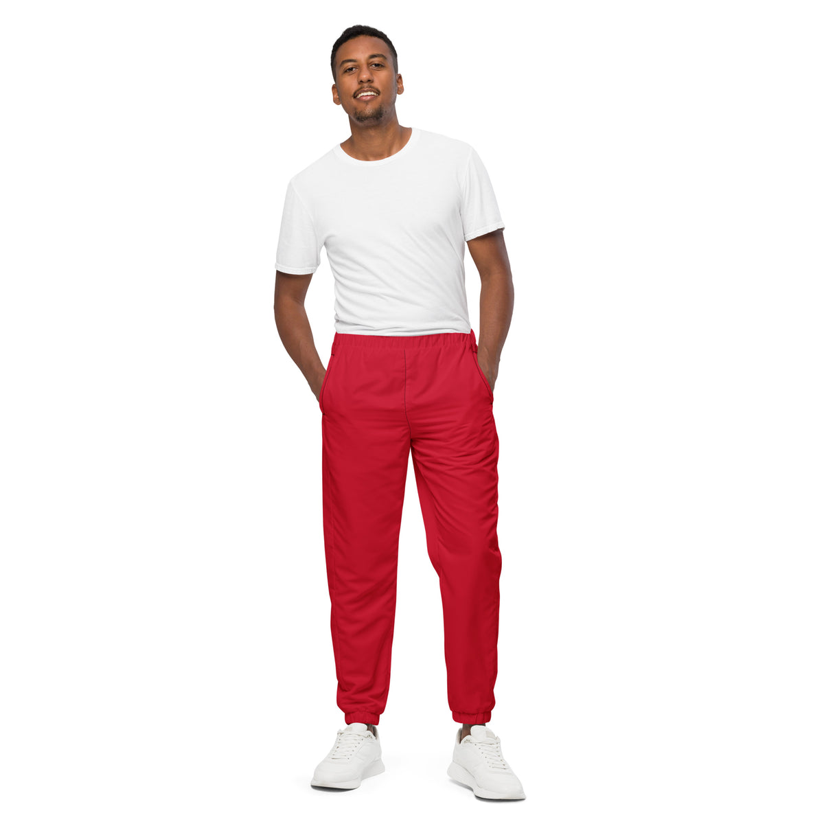 Red Unisex track pants