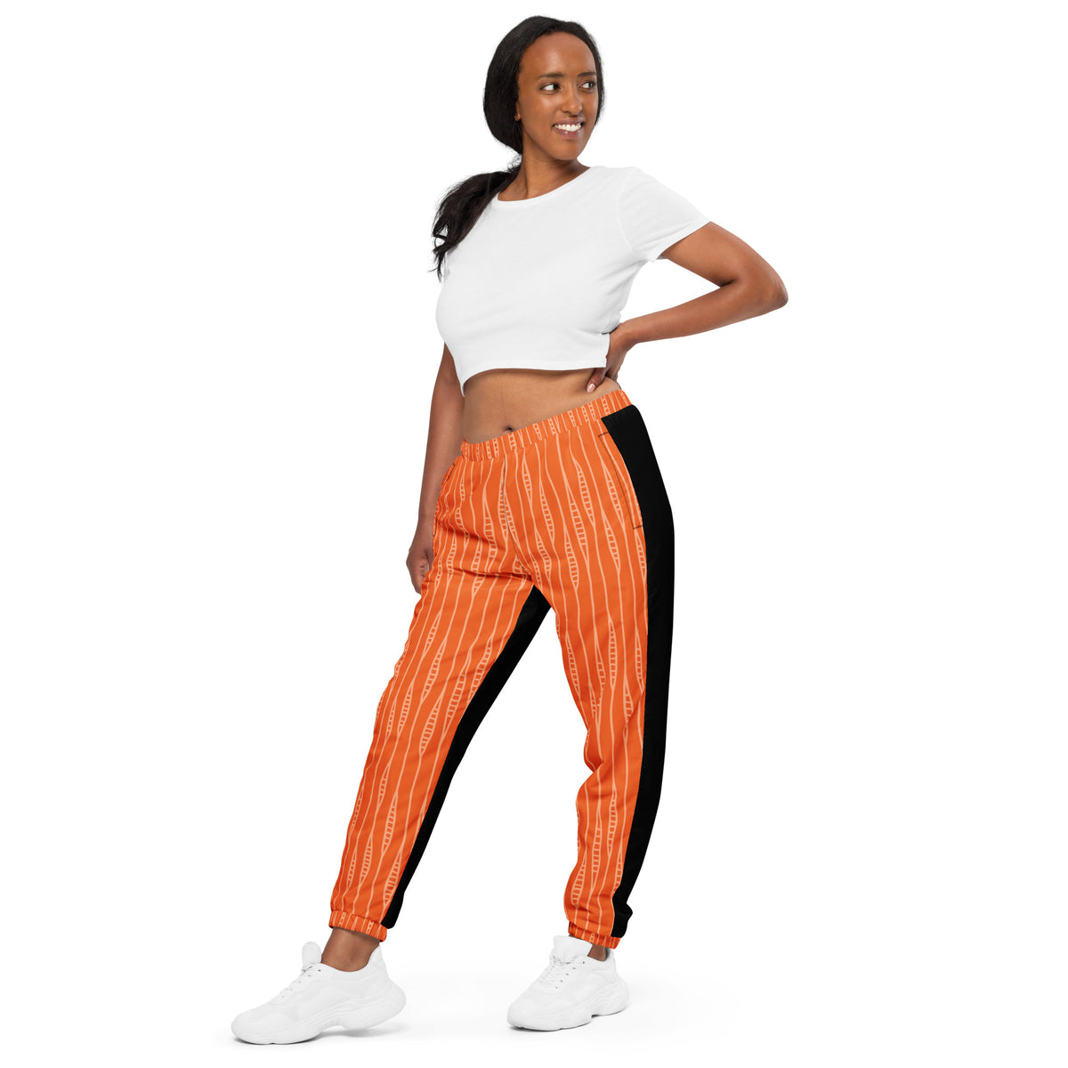 Orange Design Unisex track pants