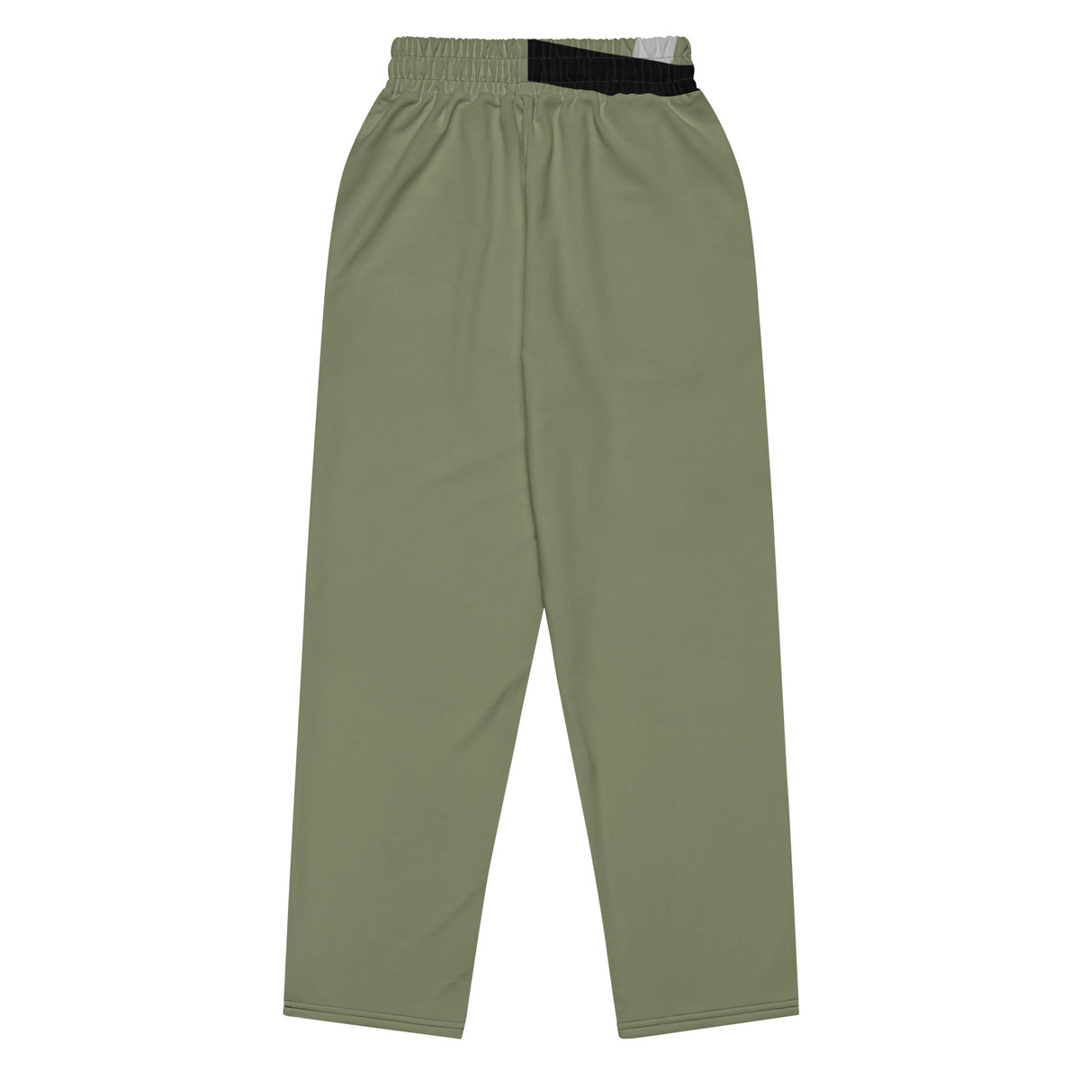 Green Striped Wide-leg joggers