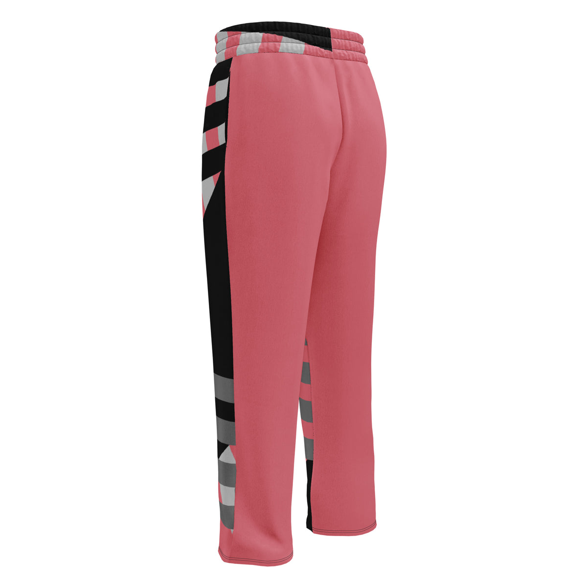 Mauve Pink Striped Wide-leg joggers