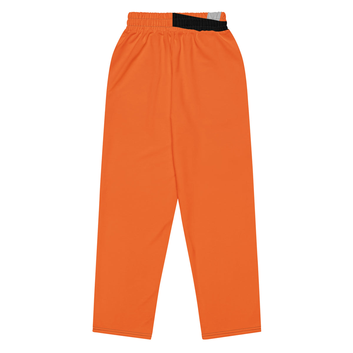 Orange Striped Wide-leg joggers