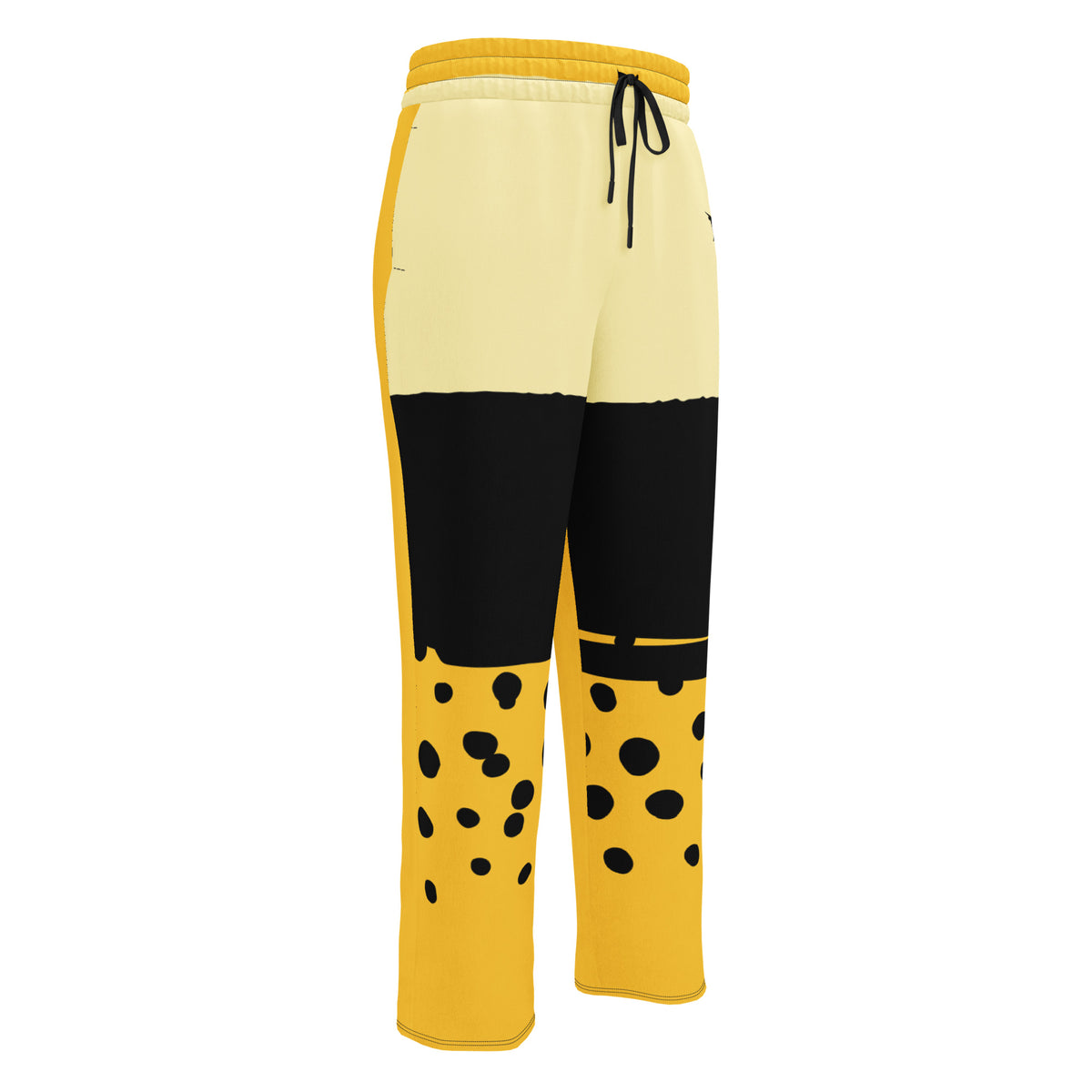 Yellow Wide-leg joggers
