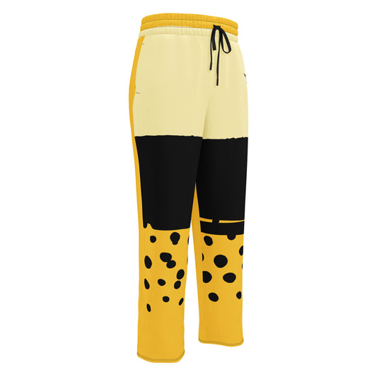 Yellow Wide-leg joggers