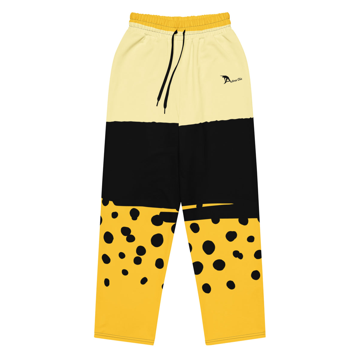 Yellow Wide-leg joggers