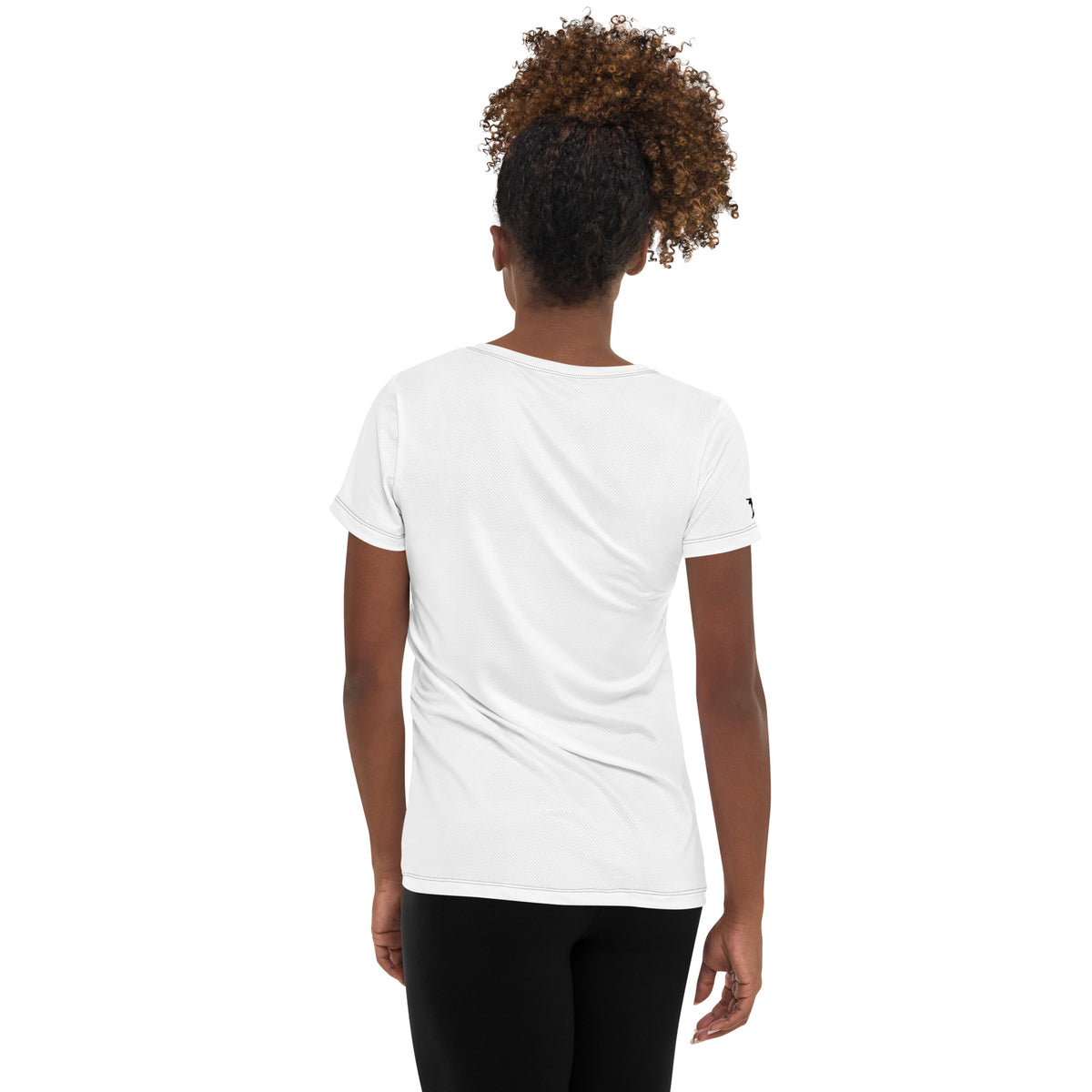 White AC Women's Athletic T-shirt