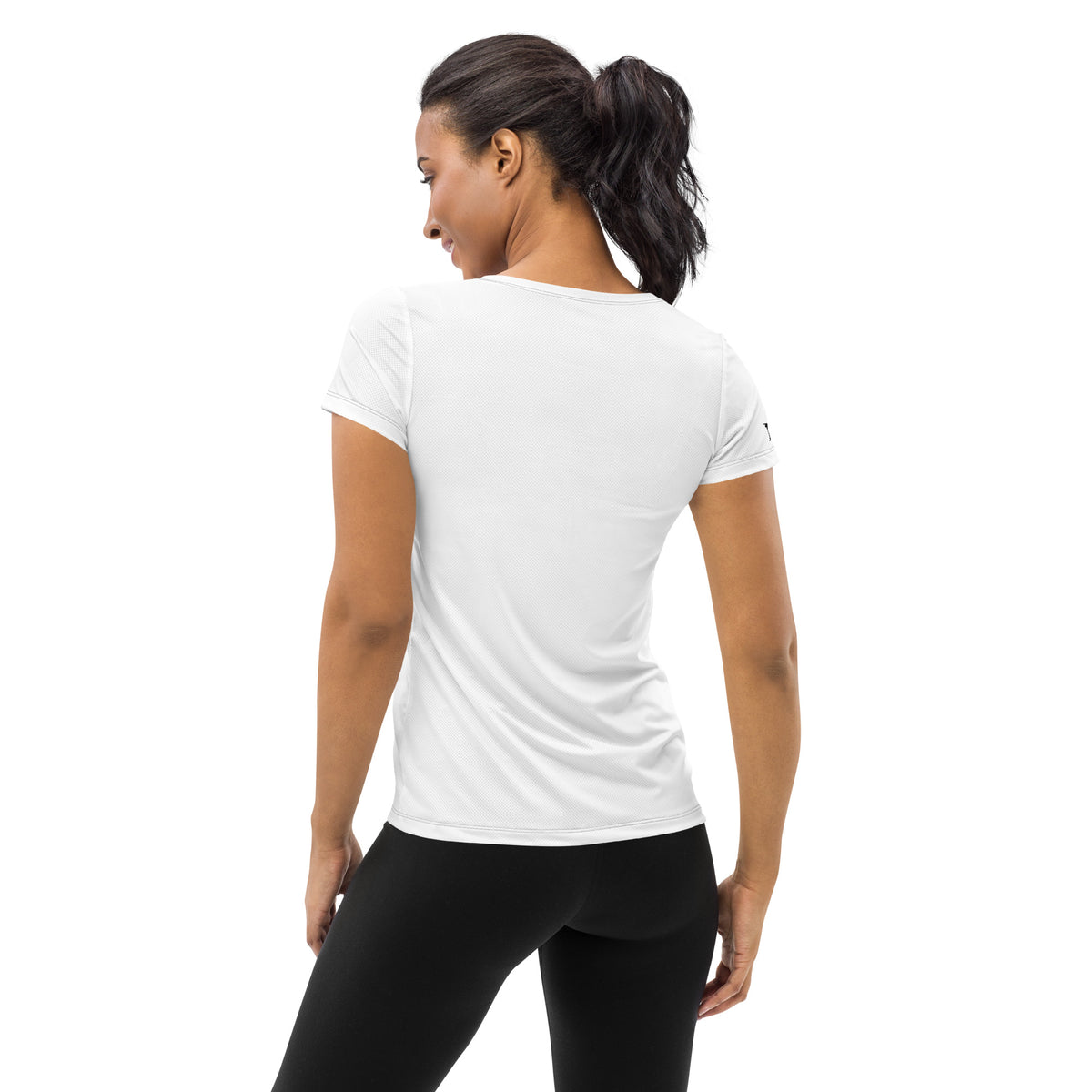 White AC Women's Athletic T-shirt