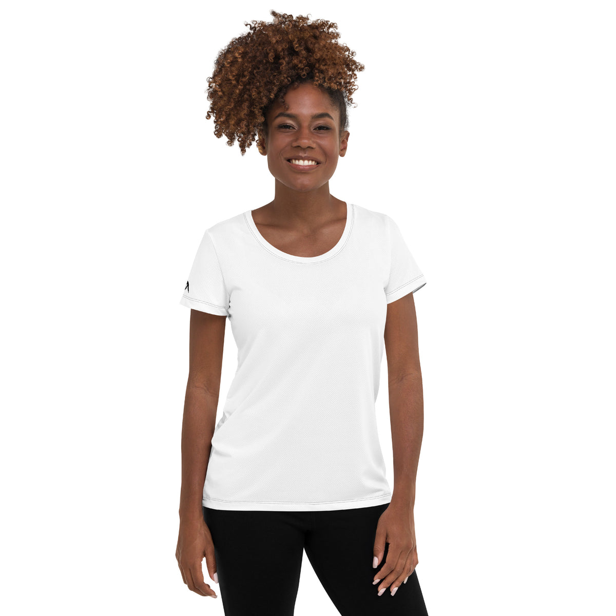 White AC Women's Athletic T-shirt
