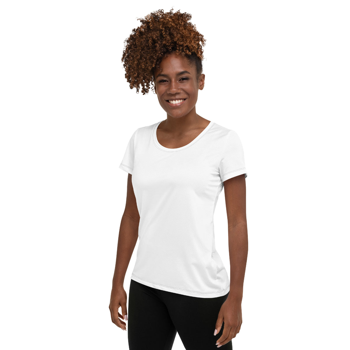 White AC Women's Athletic T-shirt