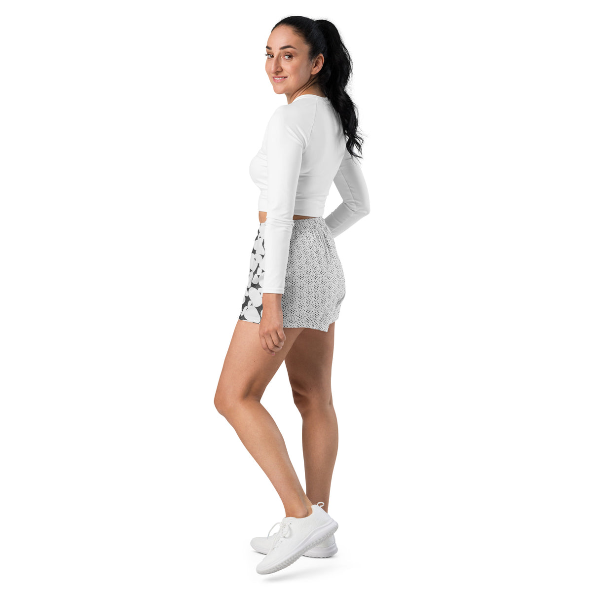 Double Print Women’s Athletic Shorts
