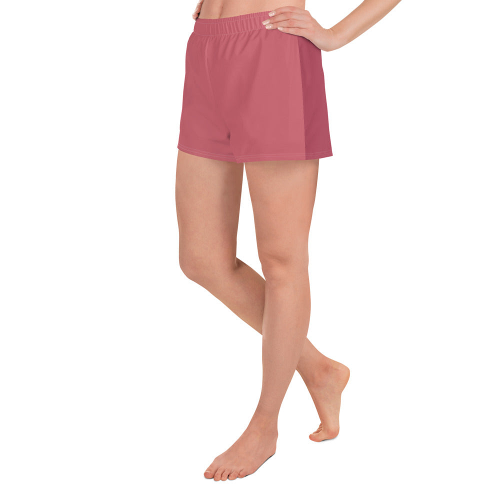 Mauve Two Tone Women’s Athletic Shorts