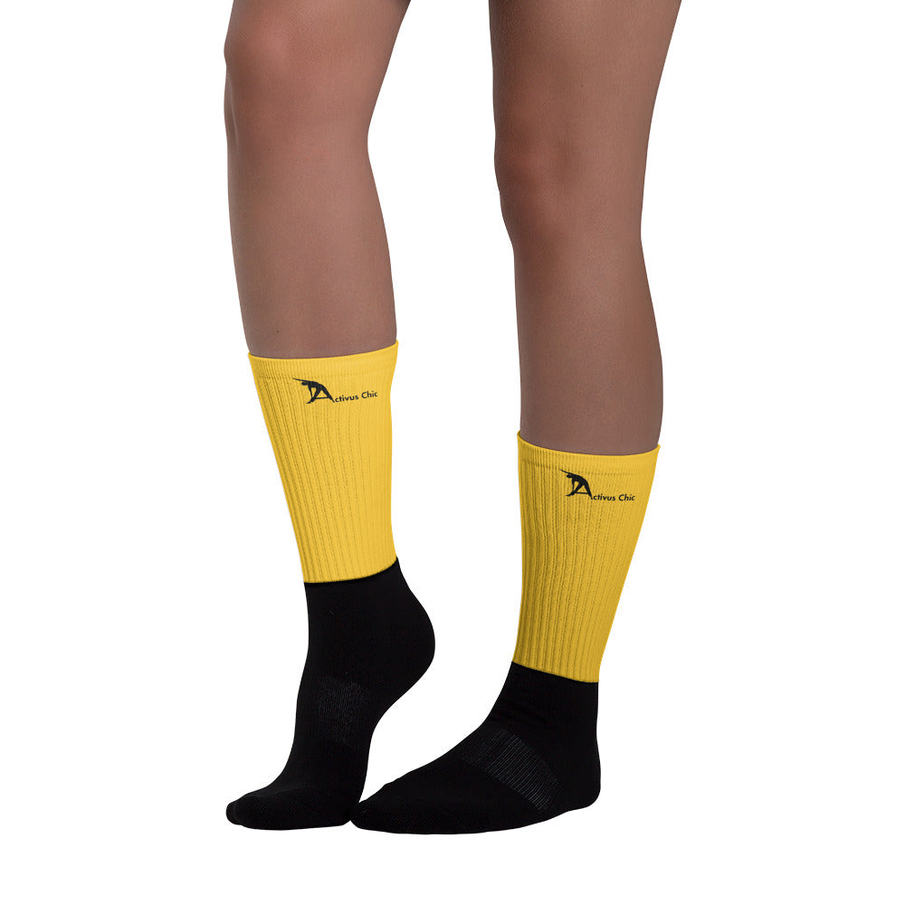 Yellow Activus Chic Socks