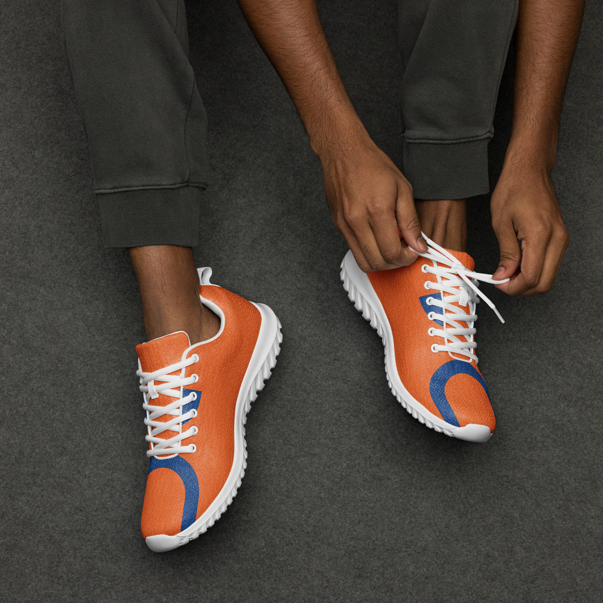 Orange and Blue Aces - Men’s athletic shoes